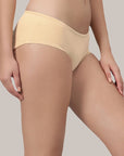 Mid Rise High Coverage Solid Colour Cotton Stretch Brief Panty (Assorted Pack of 2)