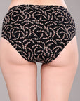 SOIE Woman - High Waist Full Coverage Printed Stretch Cotton Briefs (Pack of 3) - Panty -for Women