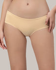 Mid Rise High Coverage Solid Colour Cotton Stretch Brief Panty (Assorted Pack of 2)