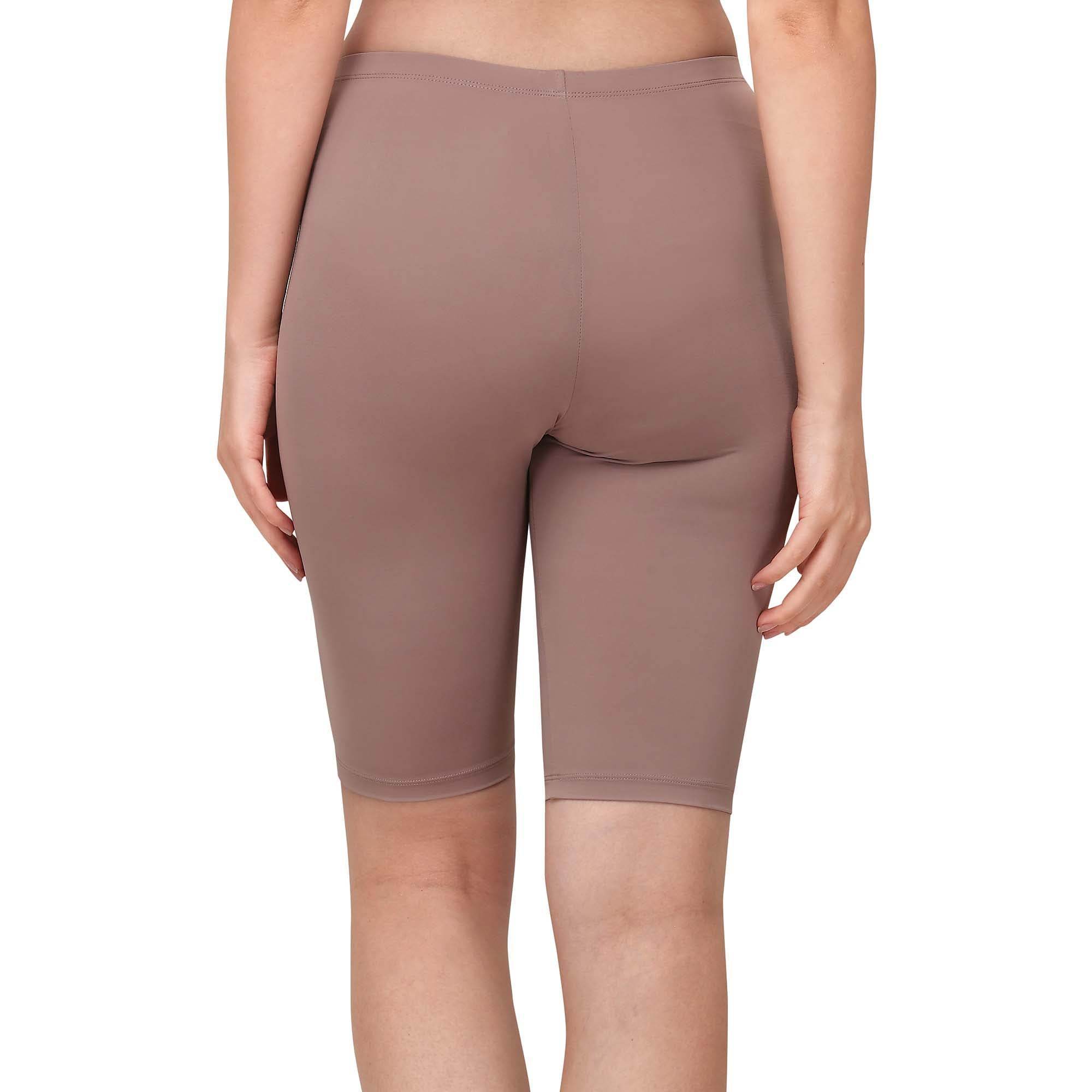 Solid Polyamide Spandex Knee Length Cycling Shorts – SOIE Woman