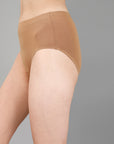 High Waist Full Coverage Solid Cotton Briefs (Pack of 3)