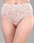 SOIE Woman - High Waist Full Coverage Printed Stretch Cotton Briefs (Pack of 3) - Panty -for Women