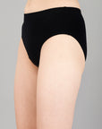 High Rise Full Coverage Solid Colour Cotton Stretch Hipster Panty (Pack of 3)