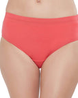 SOIE Woman - High Rise Full Coverage Solid Colour Cotton Stretch Hipster Panty (Pack of 6) - Panty -for Women