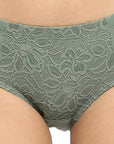 SOIE Woman - High Waist Full Coverage Lace Brief - Panty -for Women