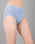 High Waist Full Coverage Solid Cotton Briefs (Pack of 3)