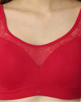 SOIE Woman - Full Coverage Padded Non Wired Lace Detail Cami Bra - -for Women