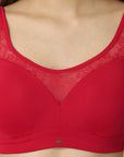 SOIE Woman - Full Coverage Padded Bra and Mid Rise Brief With Lace Detailing - -for Women