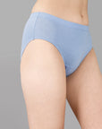 High Rise Full Coverage Solid Colour Cotton Stretch Hipster Panty (Pack of 3)