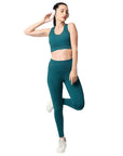 SOIE Woman - Quick-Dry Sports Bra & High Waist Legging Set - Athleisure Set -for Women
