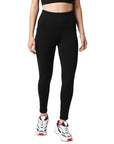 SOIE Woman - High Waist Ankle Length Sports Leggings With Pockets - Sports Leggings -for Women