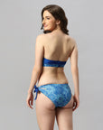 Padded Bandeau Bikini Set With Removable Jeweled Brooch