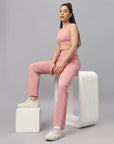 SOIE Woman - Ultra Soft Ribbed Bra & Fit and Flare pants Set - Athleisure Set -for Women
