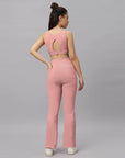 SOIE Woman - Ultra Soft Ribbed Bra & Fit and Flare pants Set - Athleisure Set -for Women