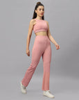 SOIE Woman - Ultra Soft Ribbed Bra & Fit and Flare pants Set - Athleisure Set -for Women