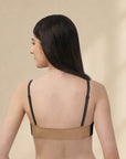 Medium Coverage Padded Underwired Multiway Transparent Back Bra