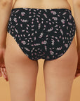 High Rise Full Coverage Printed Stretch Cotton Hipster Panty (Pack of 3)