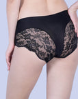SOIE Woman - Seamless Mid Waist Full Coverage Lace Brief (Pack of 2) - Panty -for Women