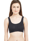 SOIE Woman - Non Wired Non Padded Full Coverage Low Impact Slip on Sports Bra (Pack of 2) - Bra -for Women