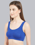 SOIE Woman - Non Wired Non Padded Full Coverage Low Impact Slip on Sports Bra - Lounge Bra -for Women