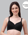 SOIE Woman - Full Coverage Padded Non Wired Ultrasoft Seamless Bra - Bra -for Women