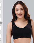SOIE Woman - Front Closure Full Coverage Non Padded Non Wired Bra - Bra -for Women