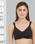 SOIE Woman - Full Coverage Minimizer Non Padded Non Wired Bra - Bra -for Women