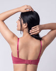 Lightly Padded Full Coverage Bra with Breezy Mesh Detail