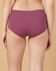 Mid Rise Cotton Hip Hugger Brief with Shiny Edge Waist (Pack of 3)