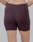 SOIE Woman - Solid Cotton Spandex Cycling Shorts - -for Women