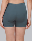 Solid Polyamide Spandex Mid Thigh Length Cycling Shorts