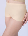 SOIE Woman - Seamless Mid Waist Full Coverage Boy Shorts with No Visible Panty Line (Pack of 2) - Panty -for Women