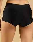 SOIE Woman - Seamless Mid Waist Full Coverage Boy Shorts with No Visible Panty Line (Pack of 2) - Panty -for Women