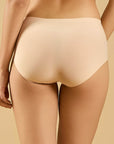 SOIE Woman - Seamless Mid waist Full Coverage Brief with No Visible Panty Line - Panty -for Women