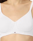 SOIE Woman - Non Padded Non Wired Full Coverage Cotton Spandex Encircled T-shirt Bra - -for Women