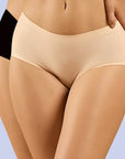 SOIE Woman - Seamless Mid Waist Full Coverage Brief with No Visible Panty Line (Pack of 2) - Panty -for Women