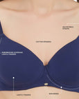 SOIE Woman - Semi/Medium Coverage Padded Non Wired T-shirt Bra - Bra -for Women