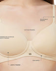 SOIE Woman - Semi/Medium Coverage Padded Non Wired T-shirt Bra - Bra -for Women