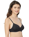 SOIE Woman - Semi/Medium Coverage Padded Non Wired T-shirt Bra with Detachable Straps - Bra -for Women