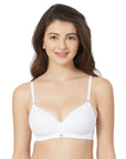 SOIE Woman - Semi/Medium Coverage Padded Non Wired T-shirt Bra with Detachable Straps - Bra -for Women