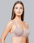 SOIE Woman - Padded Wired Full Coverage Seamless Cups Sweetheart Neckline Bra - Bra -for Women