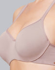 SOIE Woman - Padded Wired Full Coverage Seamless Cups Sweetheart Neckline Bra - Bra -for Women