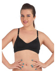SOIE Woman - Medium Coverage Non Padded Non Wired Cotton Bra - Bra -for Women