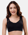 SOIE Woman - Front Closure Full Coverage Non Padded Non Wired Bra - -for Women