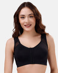 SOIE Woman - Front Closure Full Coverage Non Padded Non Wired Bra - -for Women