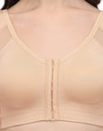 SOIE Woman - Front Closure Full Coverage Non Padded Non Wired Bra - -for Women