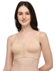SOIE Woman - Front Closure Full Coverage Non Padded Non Wired Bra - -for Women
