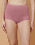 High Rise Full Coverage Cotton Spandex Boyshorts (Pack of 2)