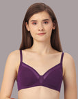 Non Padded Non Wired Medium Coverage Cotton Spandex Bra
