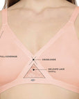 SOIE Woman - Full coverage cross over non padded non wired bra - Bra -for Women